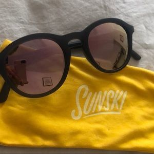 Sunski Singlefin polarized round sunglasses